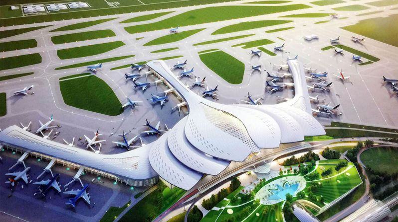 Phối cảnh sân bay Long Thành dự án Gem Sky World