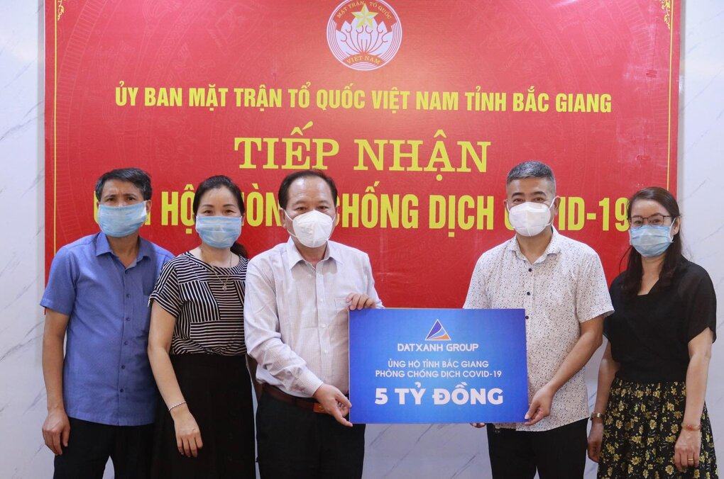 Tập đoàn Đất Xanh hỗ trợ Bắc Giang 5 tỷ đồng chống dịch Covid-19