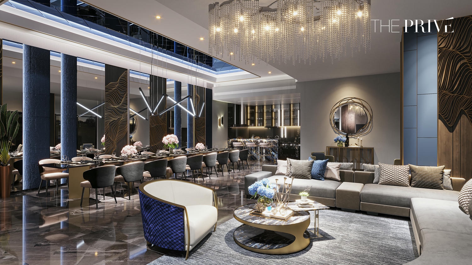 Tiện ích Nhà Hàng Dự án The Privé Đất Xanh Quận 2