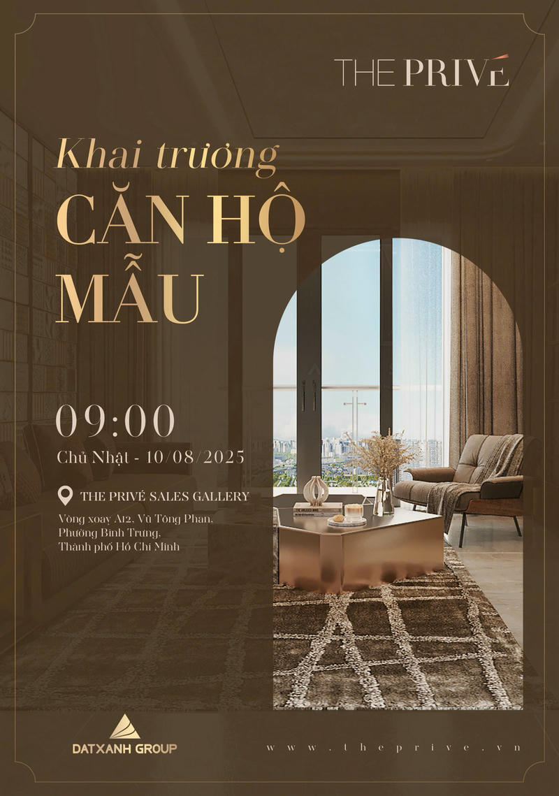 Khai Trương Căn Hộ Mẫu Dự án The Privé 1