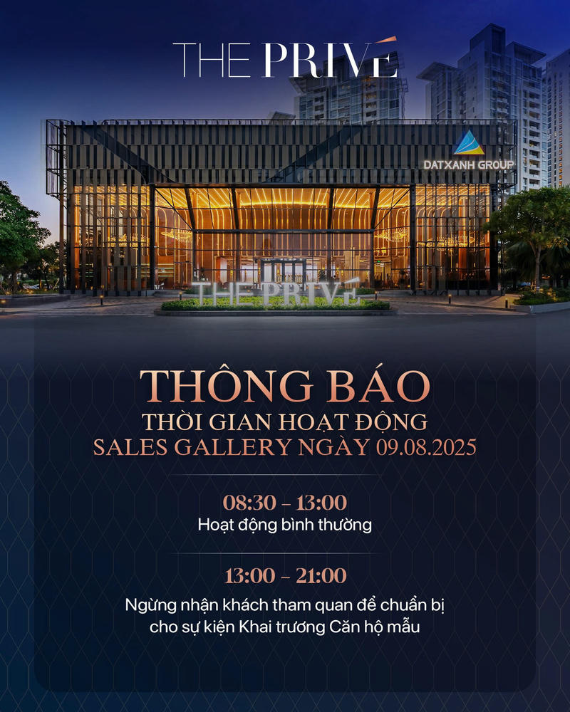 Khai Trương Căn Hộ Mẫu Dự án The Privé 2